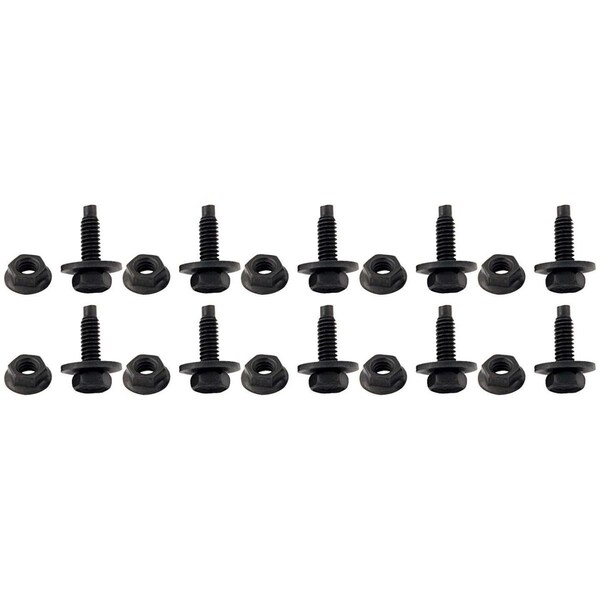 Allstar Performance 0.75 in. Body Bolt Kit; Black, 10PK ALL18553 - main